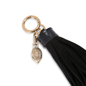 Kurt Geiger Tassel Beads Charm Black Suede