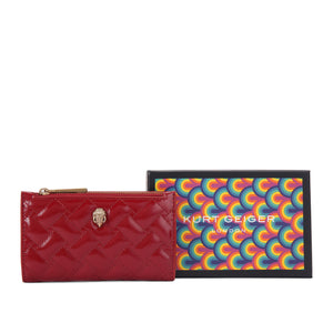 Kurt Geiger Kensington Bifold Wallet Red-Patent/Leather