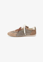 Afbeelding in Gallery-weergave laden, Kurt Geiger Islington Sneaker Beige Comb Fabric
