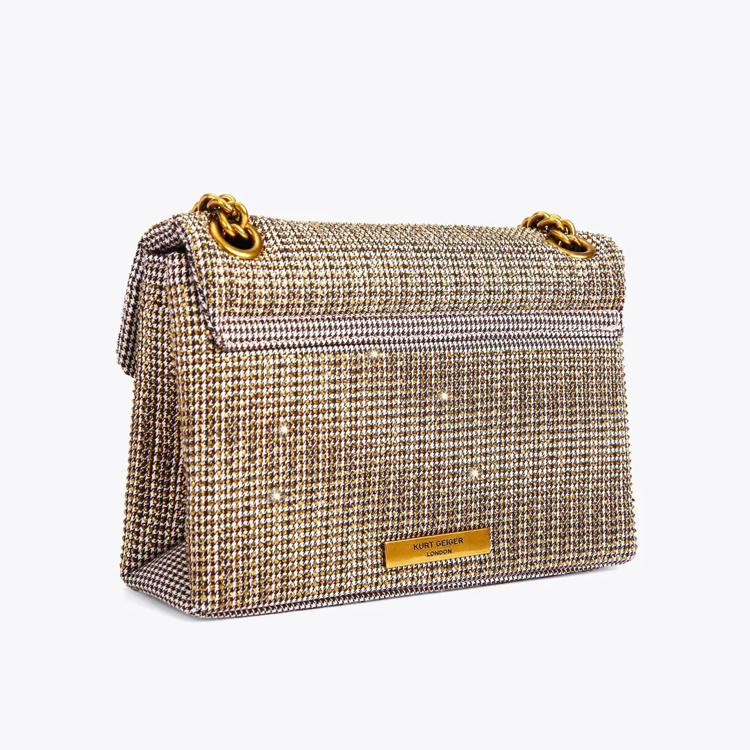 Kurt Geiger Fabric Mini Kensington V-Beige-Fabric
