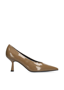 Bibi Lou Pump Wrinkled Patent Surtido Taupe