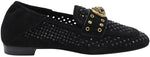 Afbeelding in Gallery-weergave laden, Kurt Geiger Chelsea Crystal Loafer Blk/Other-suede
