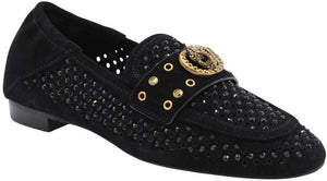 Kurt Geiger Chelsea Crystal Loafer Blk/Other-suede