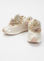 Afbeelding in Gallery-weergave laden, Kurt Geiger Islington Pom Pom Pump Metal Comb Suede
