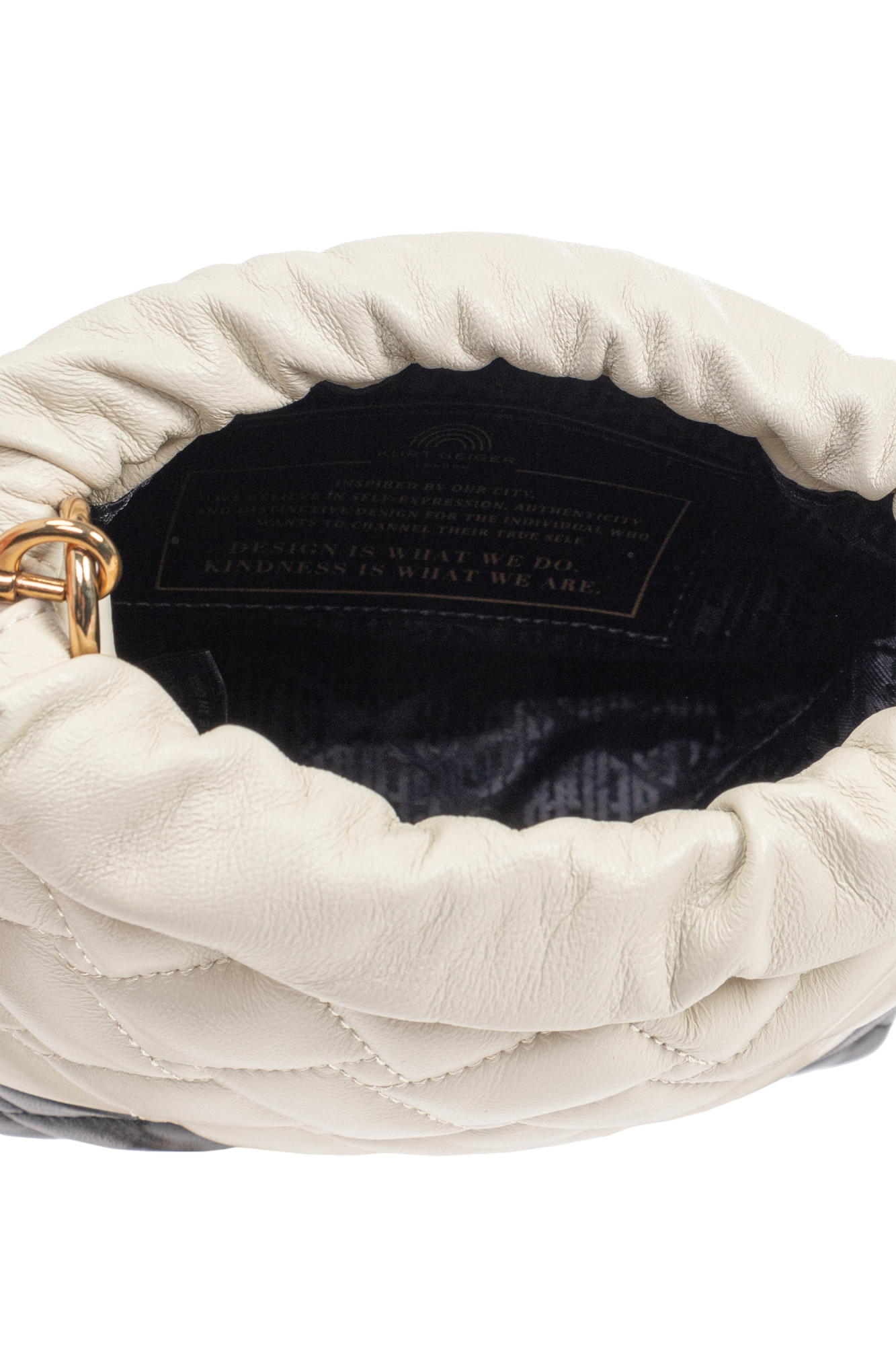 Kurt Geiger S Kensington Drawstring E-Blk/White-Leather
