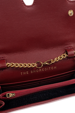 Afbeelding in Gallery-weergave laden, Kurt Geiger Bow Shoreditch CH Wallet Red-Patent/Leather
