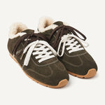 Afbeelding in Gallery-weergave laden, Nubikk Billy Lou Fur II Dark Green Suede
