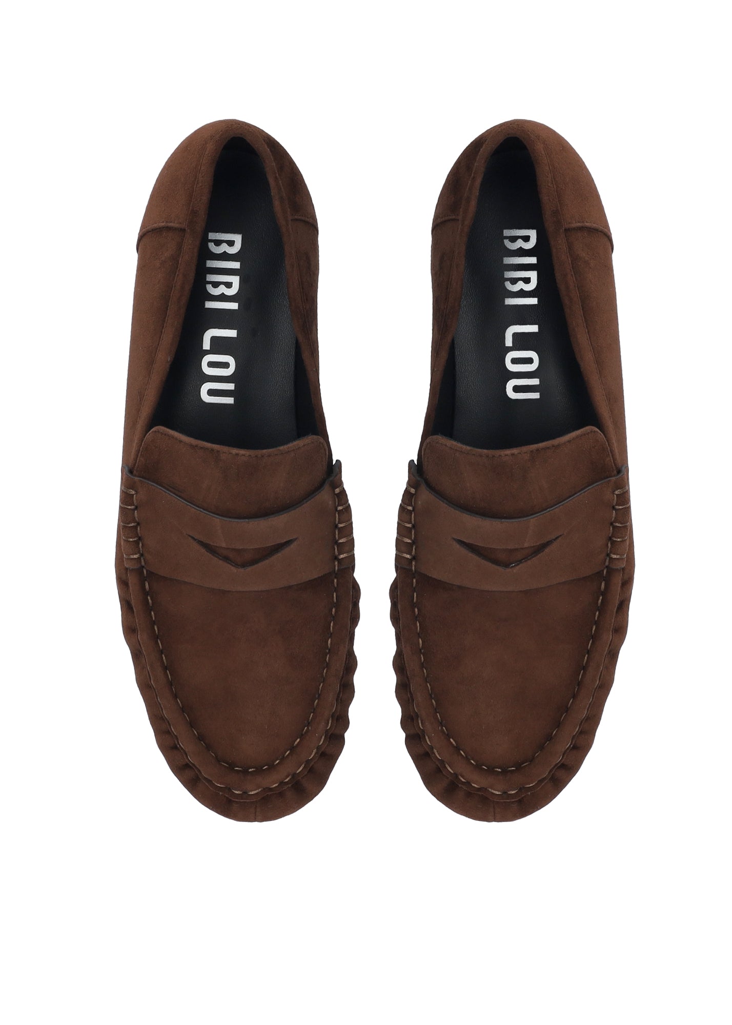 Bibi Lou Loafer Kid Suede Surtido Marron