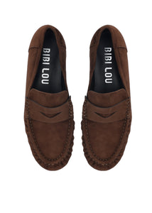 Bibi Lou Loafer Kid Suede Surtido Marron