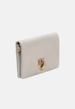 Afbeelding in Gallery-weergave laden, Pinko CLICK SOFT HORIZONTAL MINI VITELLO GRIGIO PERLA - ANTIQUE GOLD
