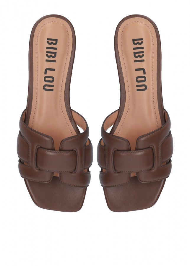 Bibi Lou Holly Flat Slipper Marron