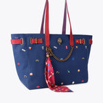Afbeelding in Gallery-weergave laden, Kurt Geiger Sloane Shopper Blue/Dark Canvas
