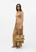Afbeelding in Gallery-weergave laden, Karl Lagerfeld K/Signature FL SHB Raffia Ruff Natural-Tan
