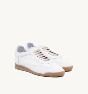 Soldini80 Sneaker Dart Vieste Bianco Ricamo Peonia