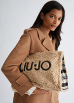 Afbeelding in Gallery-weergave laden, Liu jo SHOPPING BAG check black
