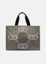 Afbeelding in Gallery-weergave laden, LIU JO LOGO - BAG  GREY CLOUD
