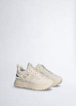 Afbeelding in Gallery-weergave laden, LIU JO sneaker MAXI WONDER 52 - SNEAKER COW SUEDE/MESH EGG
