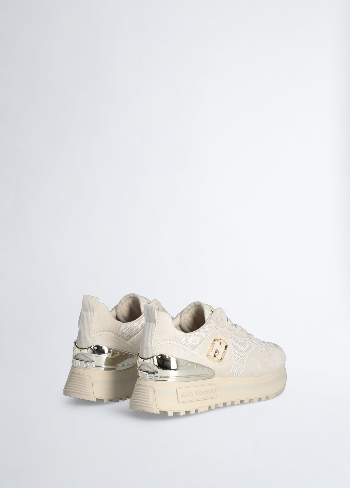 LIU JO sneaker MAXI WONDER 52 - SNEAKER COW SUEDE/MESH EGG