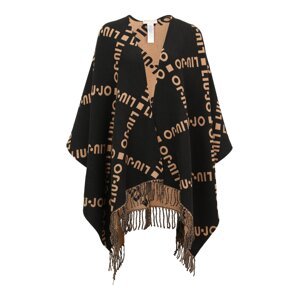 LIU JO LOGO - CLOACK/PONCHO  NERO
