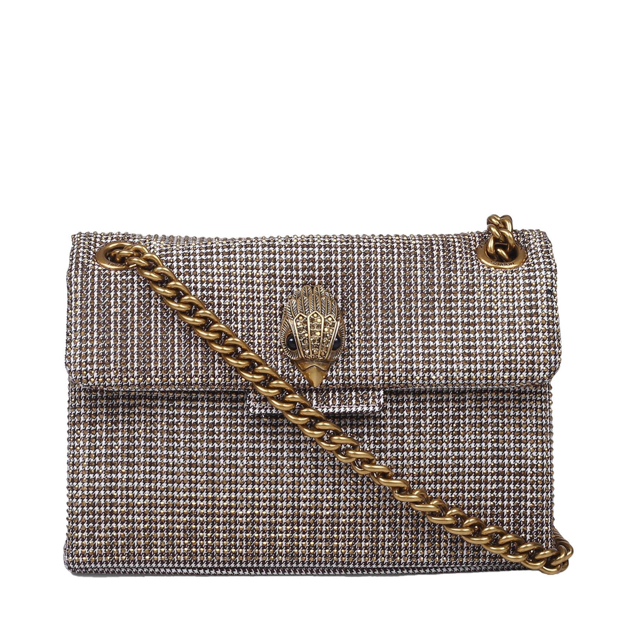 Kurt Geiger 690-FABRIC MINI KENSINGTON V-BEIGE-FABRI