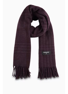 Patrizia Pepe SCIARPA/SCARF NEW EDGE CHECK Purple Red Check