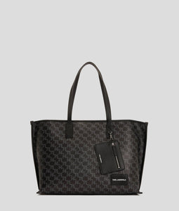 Karl Lagerfeld K/VOYAGE TOTE Black KL Mono