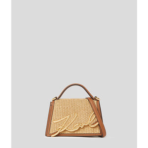 Karl Lagerfeld Signature bag Raffia natural