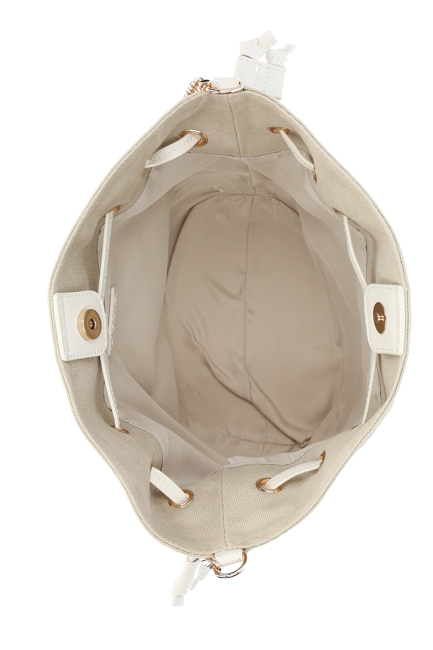 LIU JO BENA - BASKET BAG-CREAM