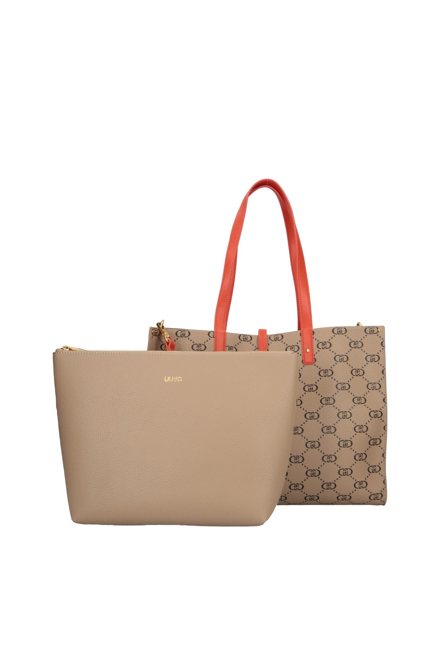 LIU JO DOBA - SHOPPING BAG-NATURAL BLACK