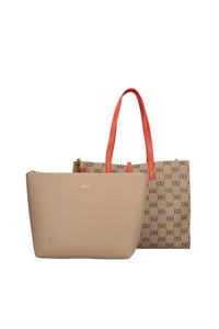 LIU JO DOBA - SHOPPING BAG-NATURAL BLACK
