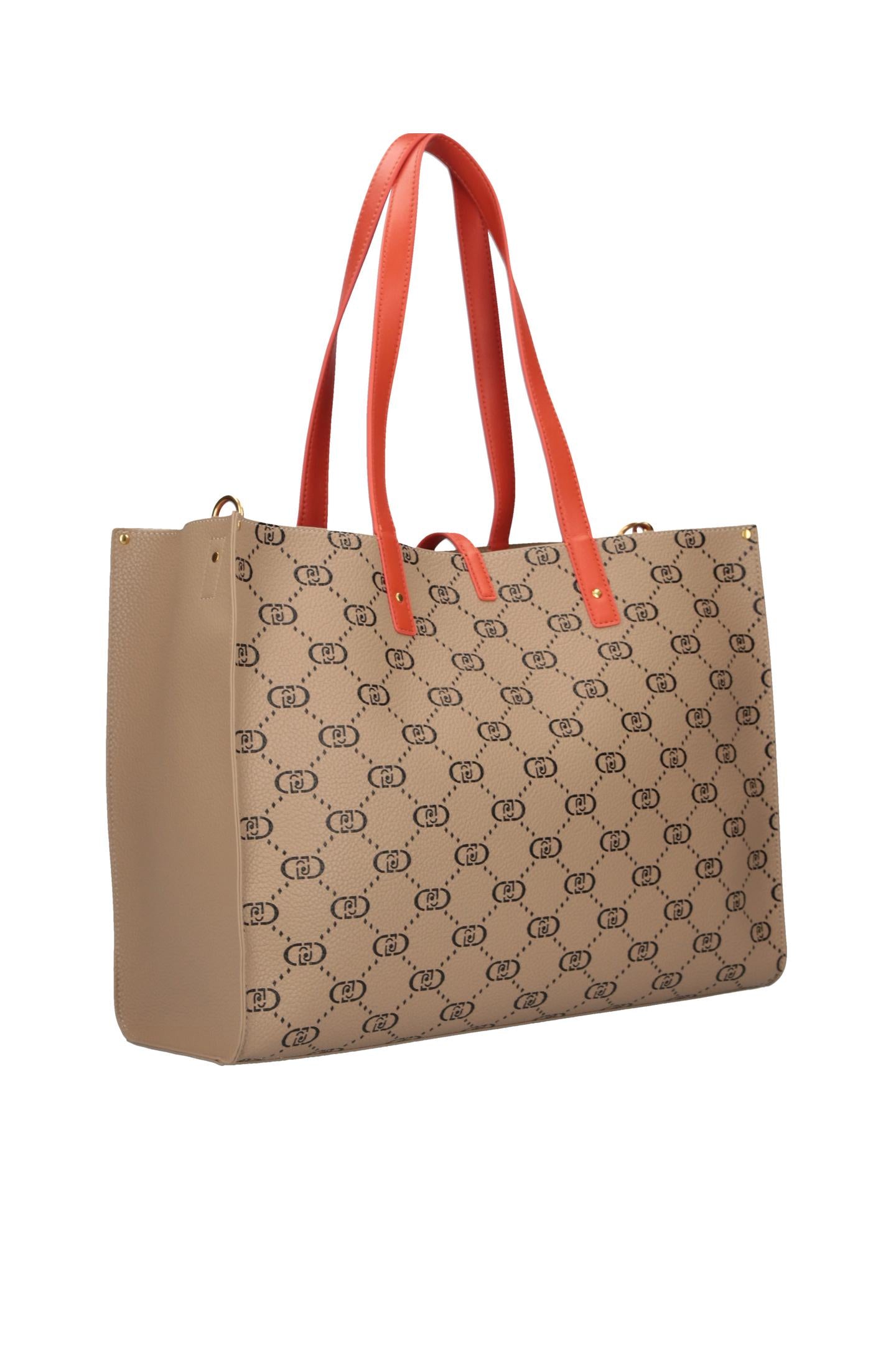 LIU JO DOBA - SHOPPING BAG-NATURAL BLACK