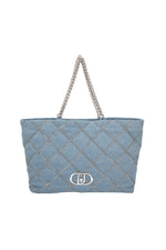 Afbeelding in Gallery-weergave laden, LIU JO LAPUFFY - LEATHER BAG-LIGHT DENIM
