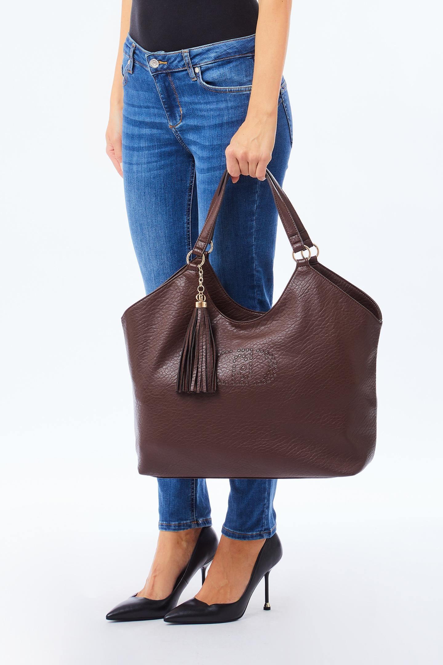 LIU JO SAMIANA - SHOPPING BAG   MORO LIGHT