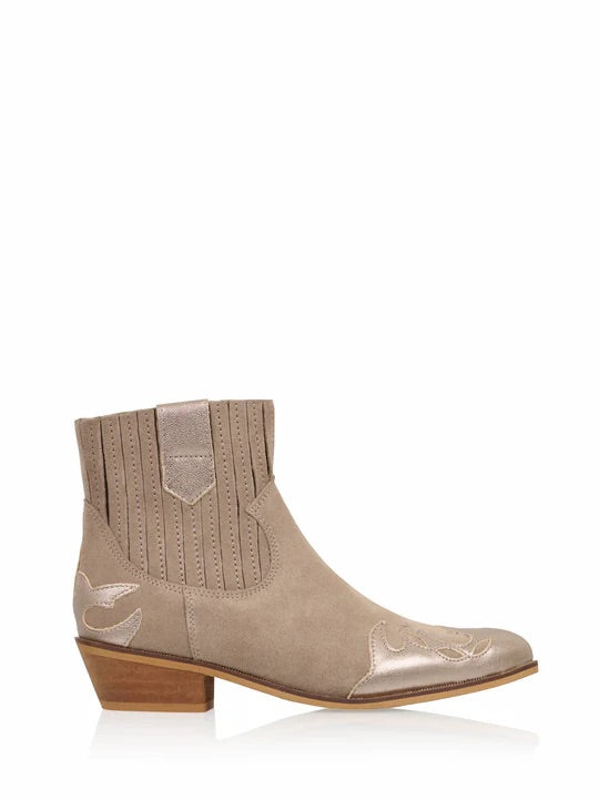AUSTIN suede - Westernboots | Taupe / Stone