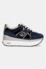 Liu Jo Maxi Wonder Plus 02 Sneaker Patent/Velvet/Cow suede Dark Blue