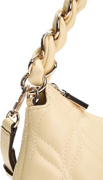 Afbeelding in Gallery-weergave laden, Guess Maxine Mini Shoulder Bag Pale Yellow
