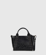 Afbeelding in Gallery-weergave laden, Karl Lagerfeld  VILLE SM TOTE STUDS BLAC GOLD
