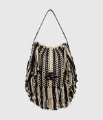 Afbeelding in Gallery-weergave laden, Karl Lagerfeld K/Autograph Patch SHB Fringe Black/White
