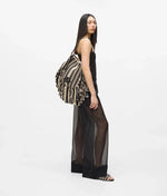 Afbeelding in Gallery-weergave laden, Karl Lagerfeld K/Autograph Patch SHB Fringe Black/White
