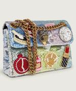 Afbeelding in Gallery-weergave laden, Kurt Geiger Sequin Mini Kensington Silver Com Sequin
