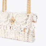 Afbeelding in Gallery-weergave laden, Kurt Geiger Tweed Mini Kensington Bone/Comb Fabric Other
