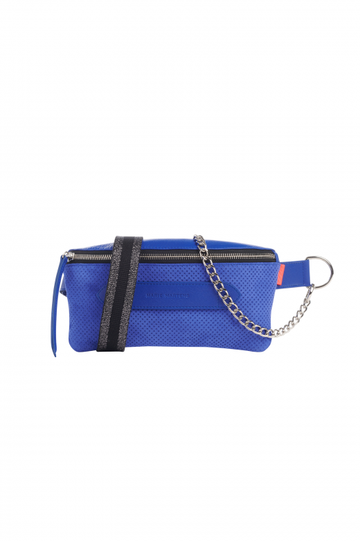 Marie Martens Coachella Perforated Suede Electric-Blue