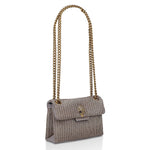 Afbeelding in Gallery-weergave laden, Kurt Geiger 690-FABRIC MINI KENSINGTON V-BEIGE-FABRI
