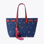 Afbeelding in Gallery-weergave laden, Kurt Geiger Sloane Shopper Blue/Dark Canvas

