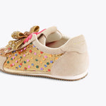 Afbeelding in Gallery-weergave laden, Kurt Geiger Islington Bow Sneaker Gold Comb Sequin
