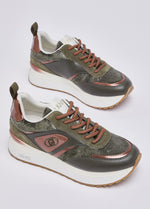 Afbeelding in Gallery-weergave laden, Liu Jo Maxi Wonder 97 Sneaker Calf Leather/Velvet England
