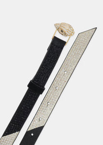 Kurt Geiger 20 Eagle Belt Blk/White