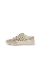 Afbeelding in Gallery-weergave laden, Candice Cooper Dafne 2 Velvet suede/laminated lace/nappa desert beige sand
