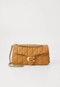 Coach quilted tabby shoulder bag 26 with chain Honey brown