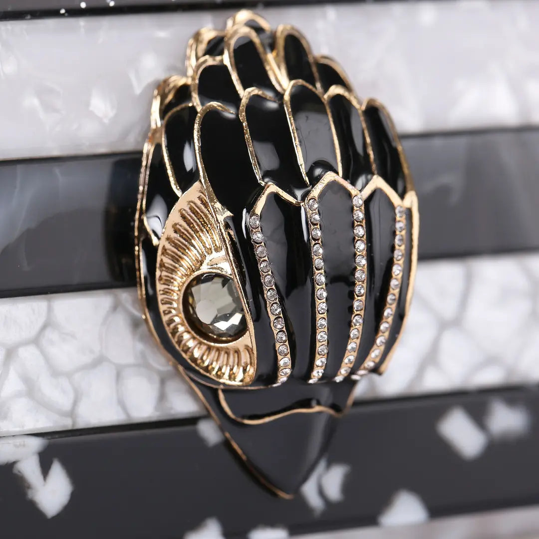 Kurt Geiger Party Eagle Clutch E-Blk/White-Others